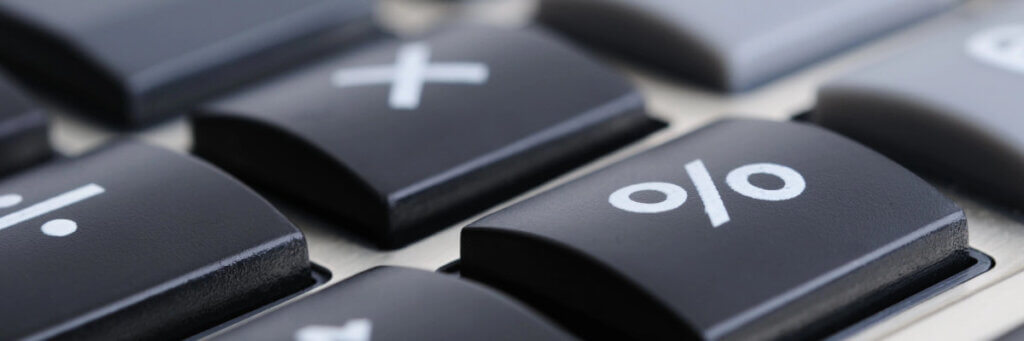 percent on the calculator - image